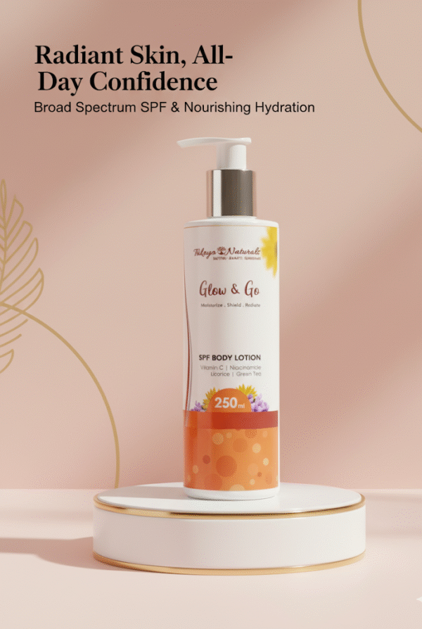 glow 'n' go spf body lotion