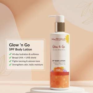 glow 'n' go spf body lotion