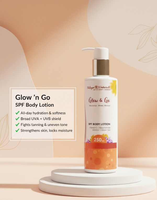 glow 'n' go spf body lotion