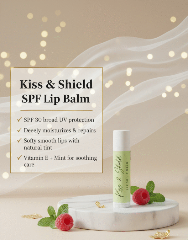 kiss ‘n’ sheld spf lip balm
