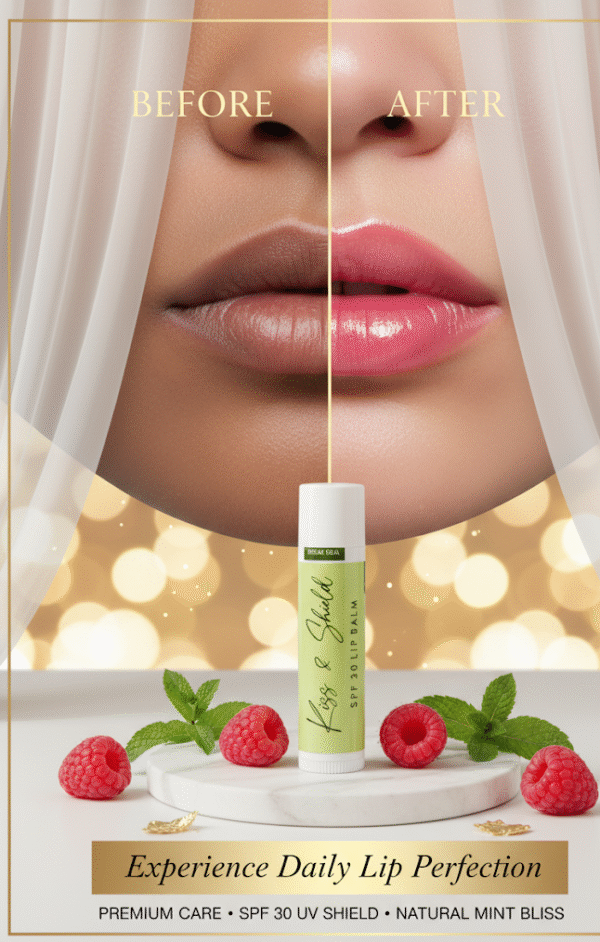 kiss ‘n’ sheld spf lip balm